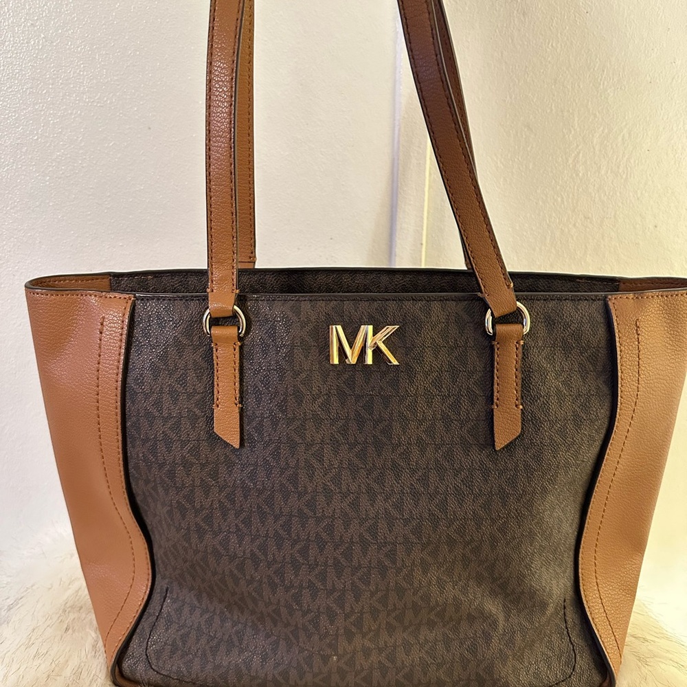 Michael Kors Signature Brown and Tan Tote